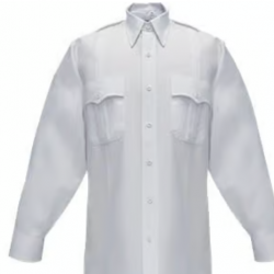 Mens Poly/Cotton SS Shirt/White