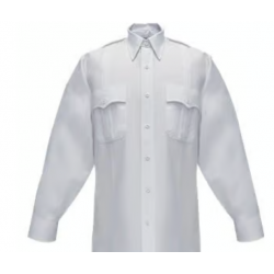Mens Poly/Cotton SS Shirt/White