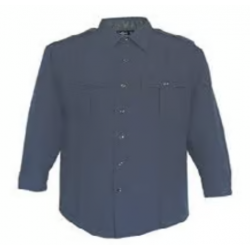 Mens 100% Polyester LS Navy Shirt