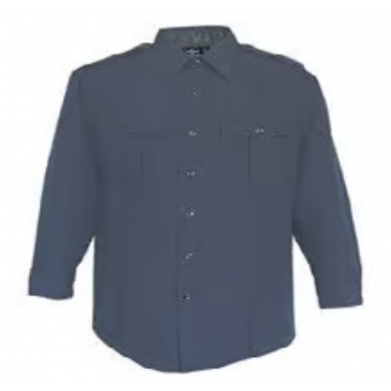 Mens 100% Polyester LS Navy Shirt