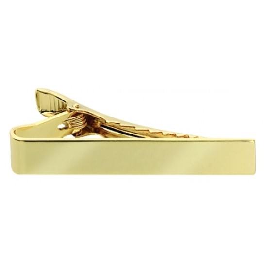 TIE BAR/PLAIN GOLD