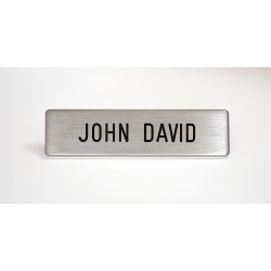 NAMEPLATE- SILVER SATIN FINISH