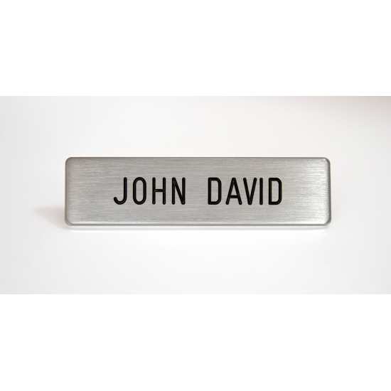 NAMEPLATE- SILVER SATIN FINISH