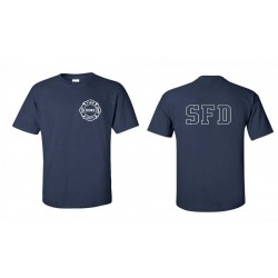 HANES COTTON SS BEEFY T-SHIRT- NAVY