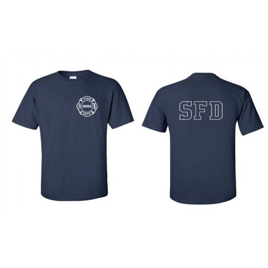 HANES COTTON SS BEEFY T-SHIRT- NAVY