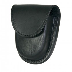 LEATHER SINGLE CUFFF CASE, CLOSED WITH HIDDEN SNAP