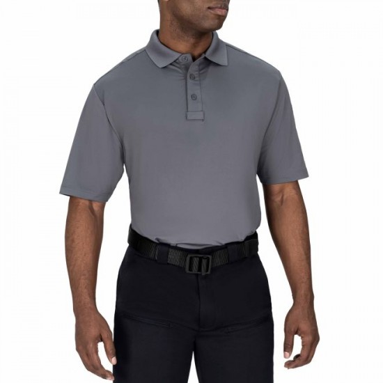 Mens Performance SS Polo Shirt/Grey