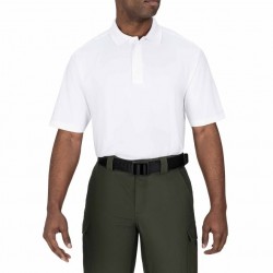 Mens Performance SS Polo Shirt/White