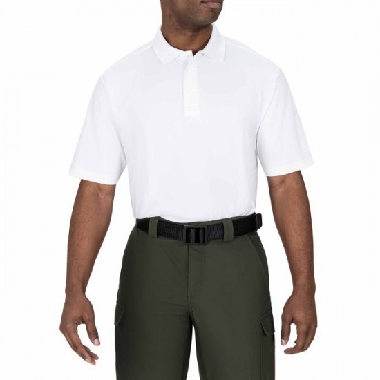 Mens Performance SS Polo Shirt/White