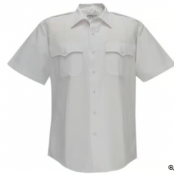 Mens 100% Polyester SS White Shirt