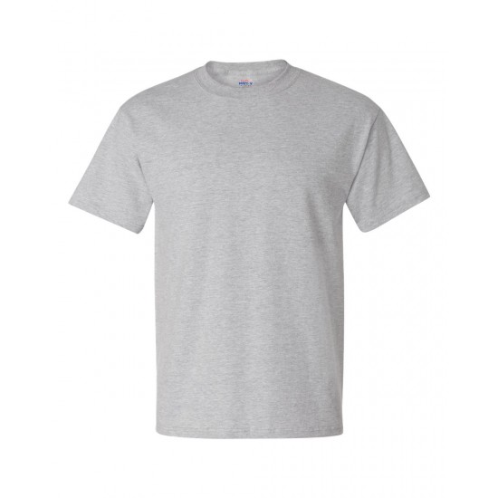 HANES COTTON SS BEEFY T-SHIRT- GRAY  (TALL BODY)