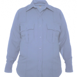 WOMEN'S LS TEXTROP2 POLYESTER BUTTON DOWN SHIRT